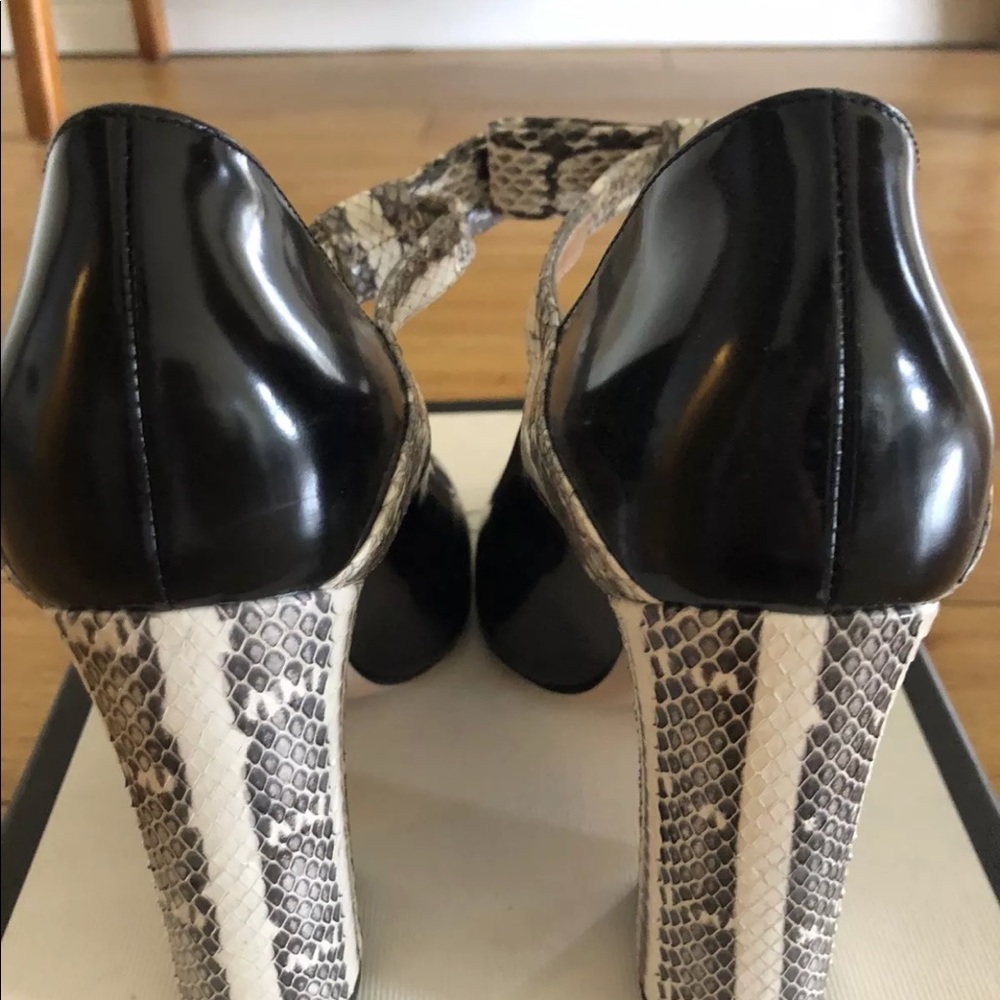 Gucci Nimue Snakeskin Mary Jane size 37.5